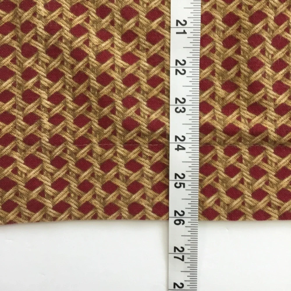 Euro Pillow Shams Geometric Red And Gold Unbranded.